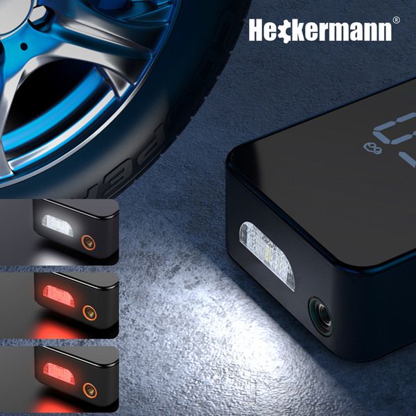 BEZPRZEWODOWA POMPKA ELEKTRYCZNA KOMPRESOR SAMOCHODOWY ROWEROWY 6000 zdjęcie 8