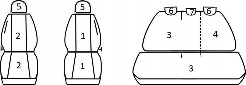 Pokrowce miarowe do Seat Leon II (2005-2012r) zdjęcie 2