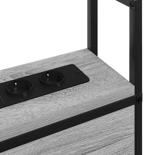 Szafka z Ładowaniem Z zagłówkiem Szary dąb sonoma 80 cm na Arena.pl