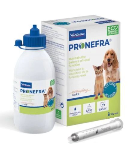 VIRBAC PRONEFRA 180 ML PREPARAT NA NIEWYDOLNOŚĆ NEREK DLA PSA I KOTA na Arena.pl