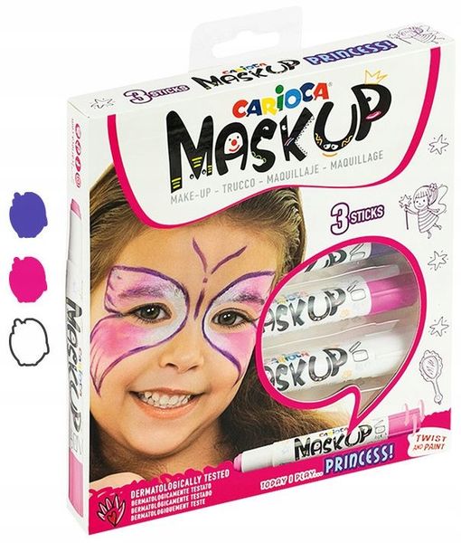 Kredki Do Twarzy Carioca Princess 3Kol 43049 zdjęcie 3