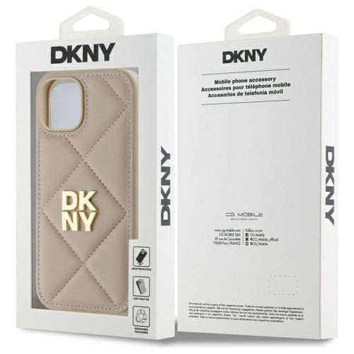 dkny dkhcp15spqdsle iphone 15 6.1       beżowy/beige quilted stack na Arena.pl