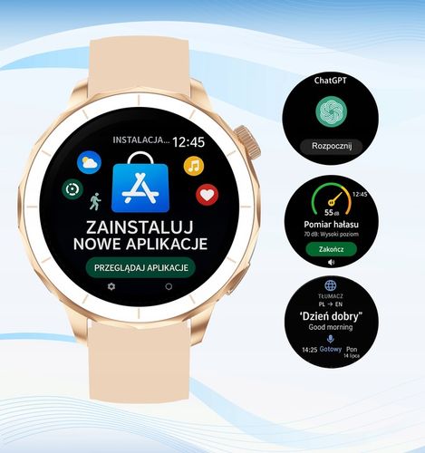 ZEGAREK DAMSKI SMARTWATCH GPS MAPY 4 GB DYKTAFON ZDJĘCIA ROZMOWY APLIKACJE na Arena.pl