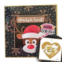 Kartka zdrapka - informacja o CIĄŻY, Będziesz Dziadkiem Boże Narodzenie