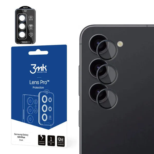 Osłona aparatu 3mk Lens Protection Pro na Samsung Galaxy S24 - czarna zdjęcie 1