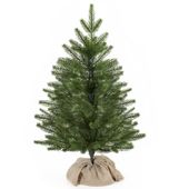 Choinka sztuczna 60 cm świerk kaukaski premium z jutą małe drzewko świateczne na stolik