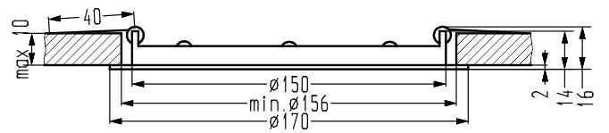 SP-03 WH 9W LED 230V opr. stropowa panel LED stała okrągła śr. 170 6500K zdjęcie 4