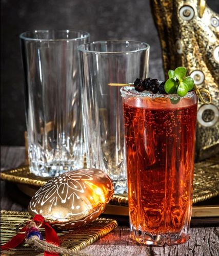 6x SZKLANKI WYSOKIE DO DRINKÓW NAPOJÓW WODY 330ML TRWAŁE ZESTAW SZKLANEK na Arena.pl