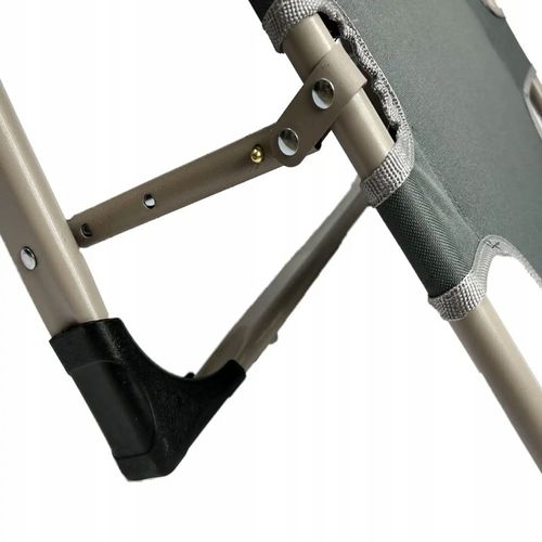 LEŻAK OGRODOWY szary regulowany LEŻAK TARASOWY na balkon ogród na Arena.pl