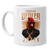 Lokalny dealer jajek - kubek na prezent DLA HODOWCY KURY ŚMIESZNY URODZINY