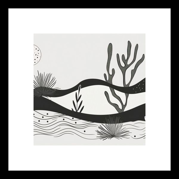 Plakat 20x20cm Ogród przy Nocy zdjęcie 3