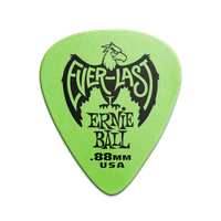 Kostka piórko Ernie Ball Everlast 0,88 mm P09191 zielona antypoślizgowa