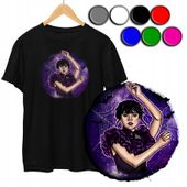 KOSZULKA DZIECIĘCA T-SHIRT Z NADRUKIEM - WEDNESDAY ADDAMS - L 146-152