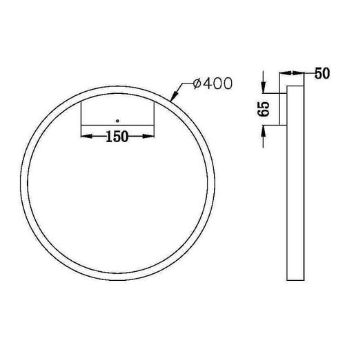 Kinkiet ścienny Rim MOD058WL-L25B3K LED 25W ring czarny na Arena.pl