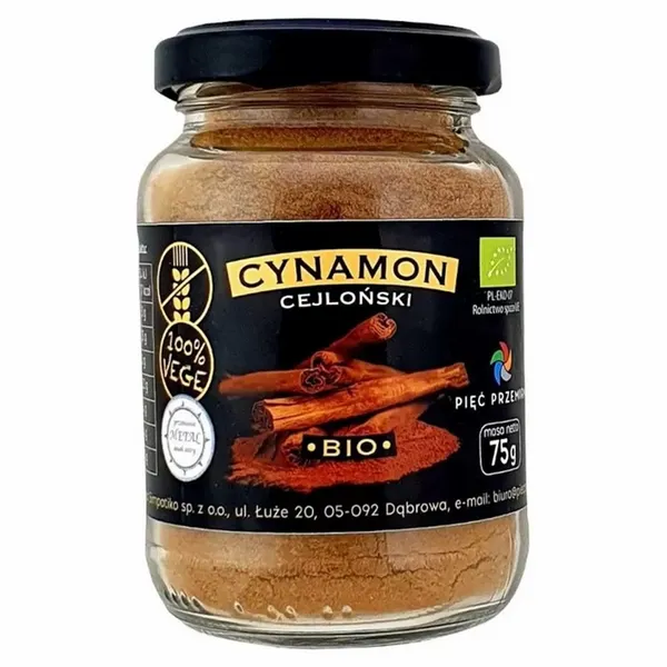 Cynamon Cejloński BIO Pięć Przemian, 75 g zdjęcie 1