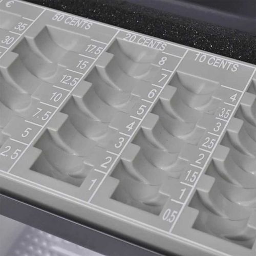 Skrzynka na gotówkę Z blokadą Czarny 30 x 24 x 9 cm Stal na Arena.pl