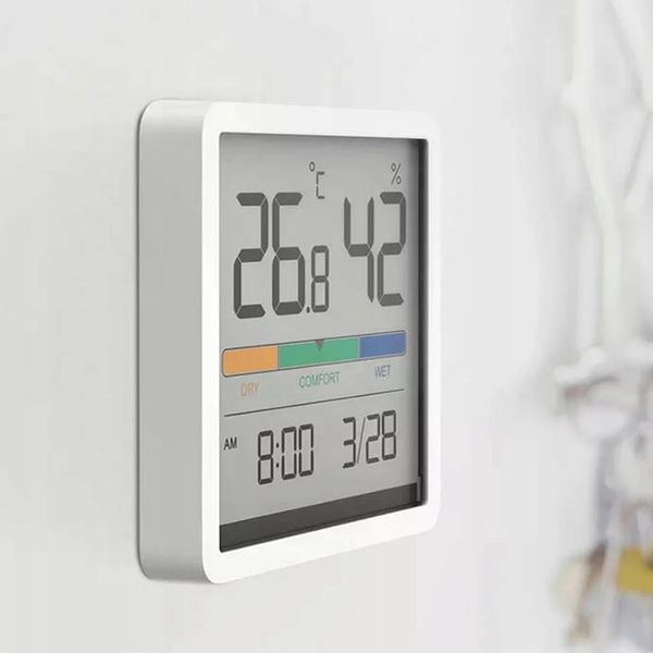 STACJA POGODY TERMOMETR HIGROMETR ZEGAR KALENDARZ MONITOR TEMPERATURY zdjęcie 5