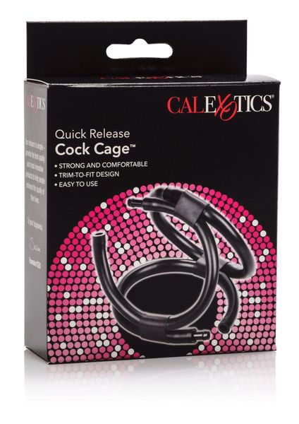 Quick Release Cock Cage Black zdjęcie 2
