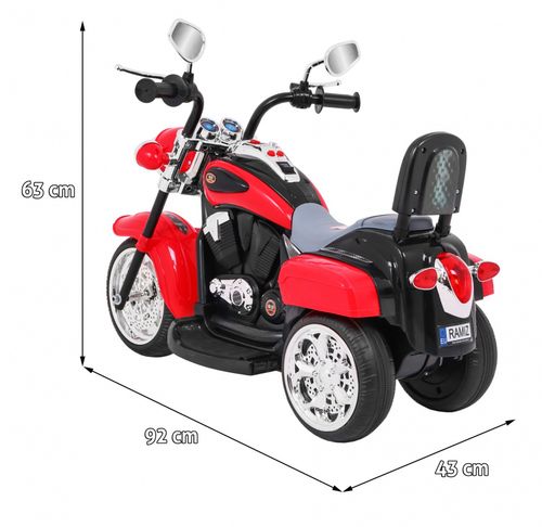 Motorek Chopper Nightbike Czerwony na Arena.pl