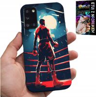 ETUI DO SAMSUNG GALAXY A31 - BOKS SPORTY WALKI BOKSERZY WZORY + SZKŁO
