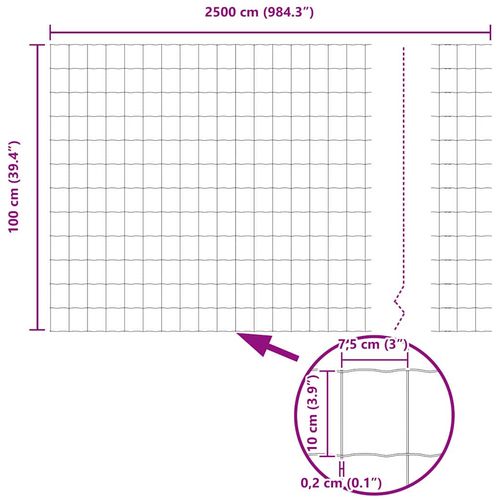 Ogrodzenie Euro Srebrny 1 x 25 m na Arena.pl