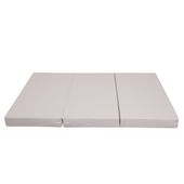 materac gimnastyczny Satellite PU 150x100x10 cm - trzyczęściowy beżowy