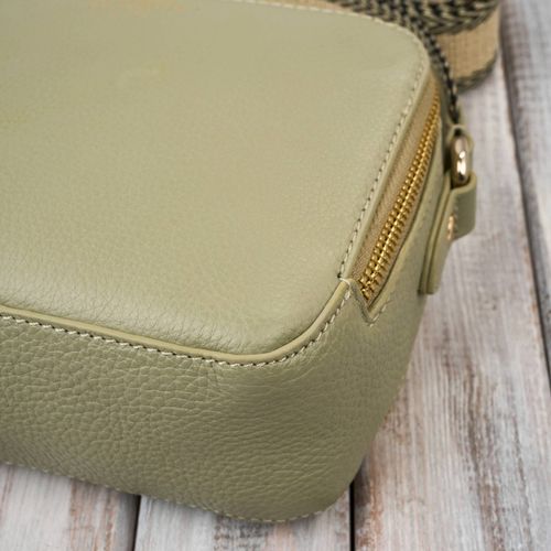 torebka damska skórzana listonoszka na ramię modna zielona na Arena.pl