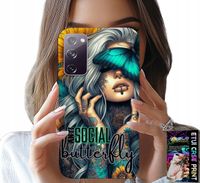 ETUI DO SAMSUNG GALAXY S20 LITE - ANTI SOCIAL, BUTTERFLY, MOTYLEK, KOBIECE