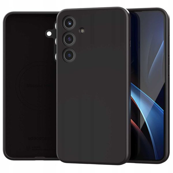 Spacecase Silicone Mag Galaxy S25+ Black zdjęcie 3