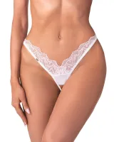 obsessive arrowel stringi l/xl z transparentnego tiulu i koronką
