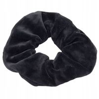 Gumka do włosów scrunchies welur czarna