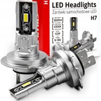 ŻARÓWKI AMIO H7 LED 12V 42W PX26d ŚNIEŻNA BIEL 6500K PLUG&PLAY KPL. H-MINI