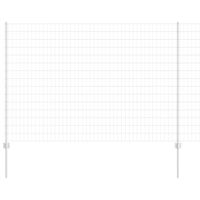 Ogrodzenie z słupkami Srebrny 1.6 x 10 m Stal