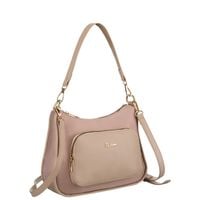 miejska listonoszka damska z nylonu w różowym kolorze,