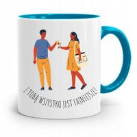 Kubek Błękitny Przyjaciel Wszystko Jest Fajniejsze Z Nadrukiem Ze Zdjęciem