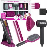 Akcesoria do włosów dla dzieci zabawa fryzjer suszarka szczotka prostownica