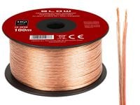 Przewód głośnikowy 2x1,00mm przezroczysty