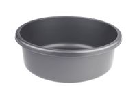 Miska okrągła kuchenna łazienkowa tworzywo VICKY 9 l 36 cm srebrna