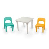 ND01_251180 DOLU zestaw bialy stolik + 2 krzesla