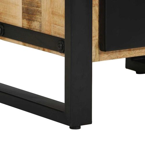 Zestaw mebli łazienkowych z półką 3 pcs Brązowy Drewno z mango na Arena.pl