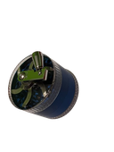 Grinder Crusher  Młynek Metalowy do Tytoniu z Korbką 4 Częściowy Niebieski