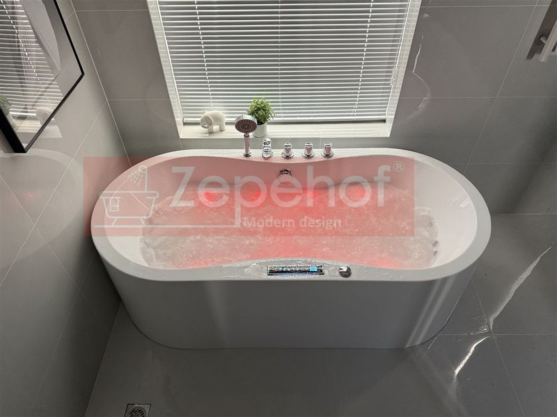 PIĘKNA OWALNA WANNA Z HYDROMASAŻEM 170X80 z 1 ODLEW GRZAŁKA zdjęcie 81