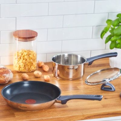 Wok z pokrywką TEFAL Daily Cook 28cm non-stick indukcja stal G7309955 na Arena.pl