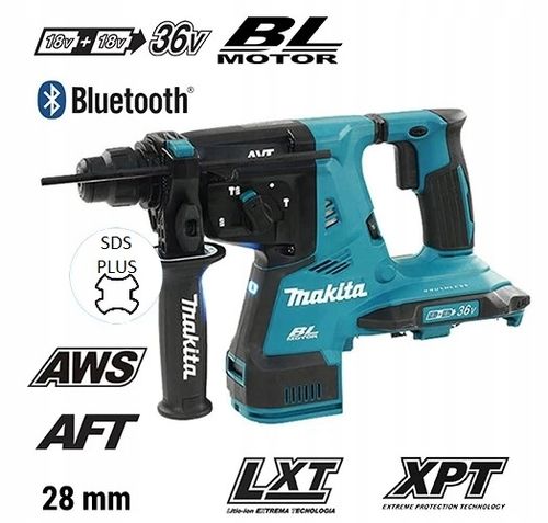 MAKITA DHR282PT2JU Młotwiertarka udarowa SDS-Plus 2,8J na 2x18V LXT na Arena.pl