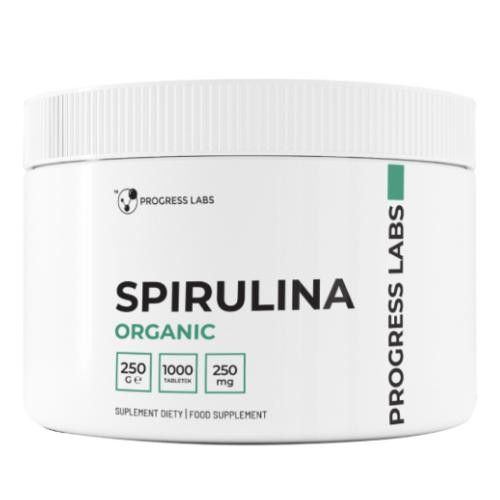 Progress Labs Spirulina Organic 100% 250Mg - 1000 Tabl. zdjęcie 1