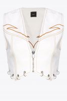 Kamizelka damska PINKO Dracula 103625-A1VD Z05 Biała S