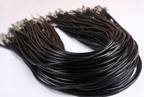 Naszyjnik rzemyk z zapięciem skóra ekologiczna45cm na Arena.pl