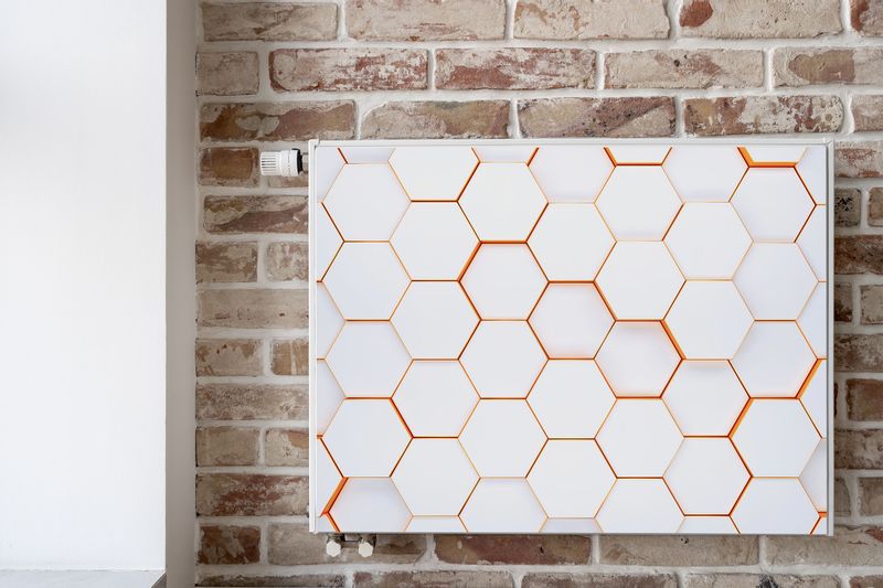 Mata MAGNETYCZNA Na Kaloryfer Heksagony Abstrakcja Efekt 3D 120cm x 60cm zdjęcie 6