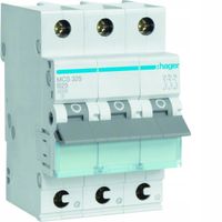 MCB Wyłącznik nadprądowy 6kA 3P C25A QuickConnect MCS325 HAGER