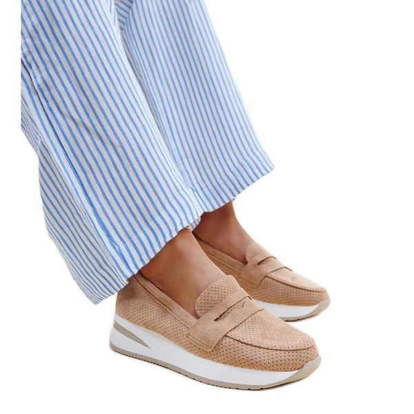 Brązowe perforowane półbuty r.36 zdjęcie 1